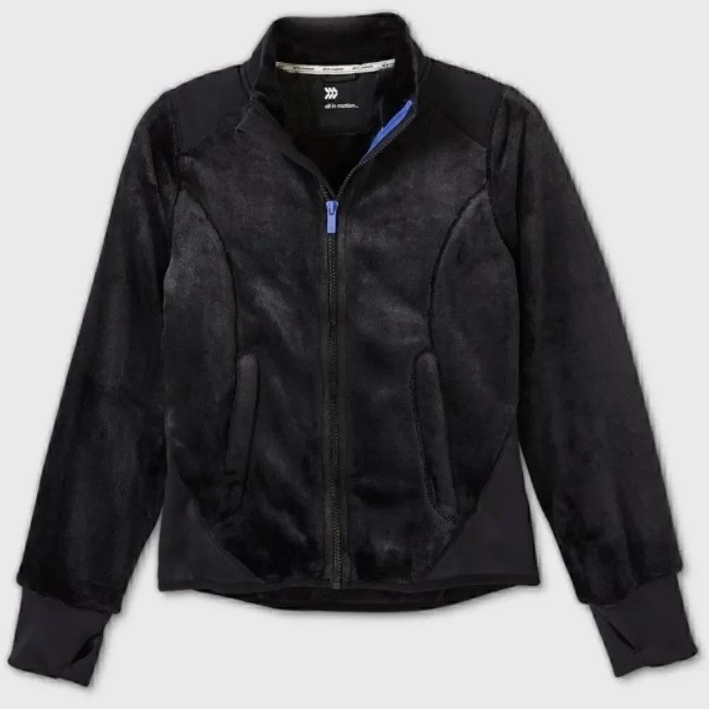 All in Motion Girls' Black Fleece Jacket